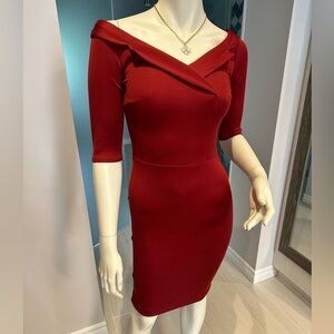 Apartment 8 Clothing Red Midi Dress